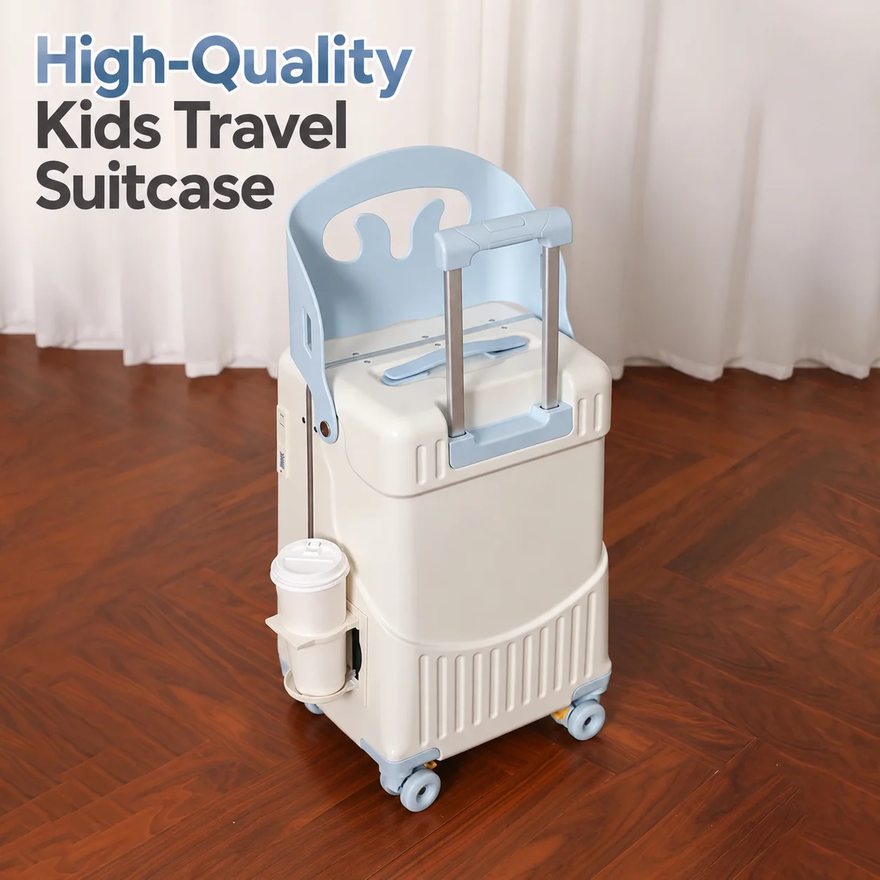 2026 New Premium Kids Ride On Luggage 20 Inch Front Opening Aluminum Frame Carry On Thickened Baby Travel Stroller Trolley Case