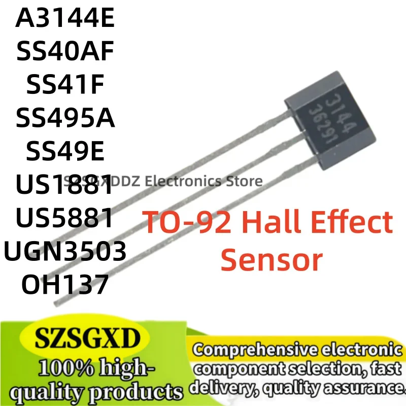 10-20Uds new 49E SS49E OH49E A3144E SS40AF SS41F SS495A Hall element US1881 US5881 UGN3503 OH137 HAL276 Hall Effect Sensor