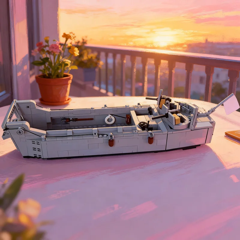 

Набор для сборки модели корабля LCVP Higgins D-Day (661 деталь), конструктор для дизайнеров, DIY подарок, креативный коллекционный декор для демонстрации