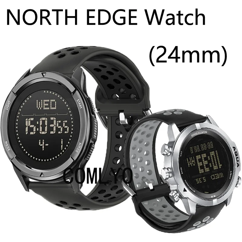 Band For NORTH EDGE ALPS APACHE 3 50MM EVOQUE 2 Strap Smart Watch Silicone Breathable Sports Bracelet Women Men's Belt