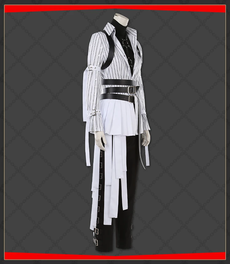 Novo mooyiyi cos azul cosplay traje halloween natal rpg festa bonito listras traje personalizado país das maravilhas