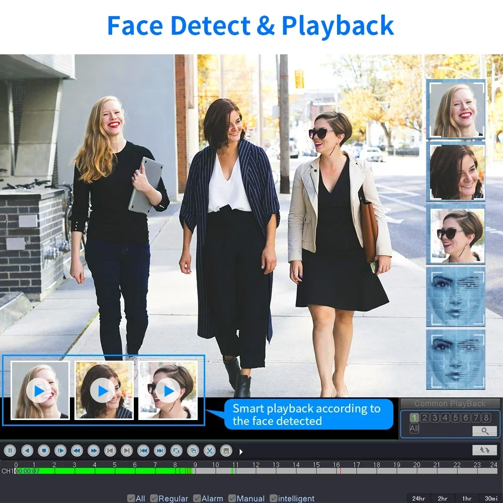 เครื่องบันทึกวิดีโอวงจรปิด Hiseeu POE NVR 16 ช่อง 4K H.265 สำหรับกล้อง IP POE NVR รองรับกล้อง IP ความละเอียด 1080P/3MP/4MP/5MP/8MP/4K