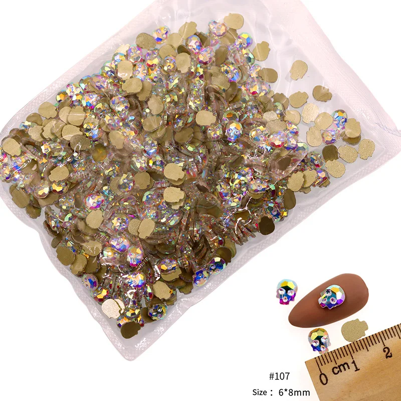 VDD 81-118 Großhandel 1440 Stück Glasrhinestones Kristall AB Flache Rückseite Glänzende Strass-Steine für DIY-Handwerk Nagelkunst-Zubehör – Detail 33