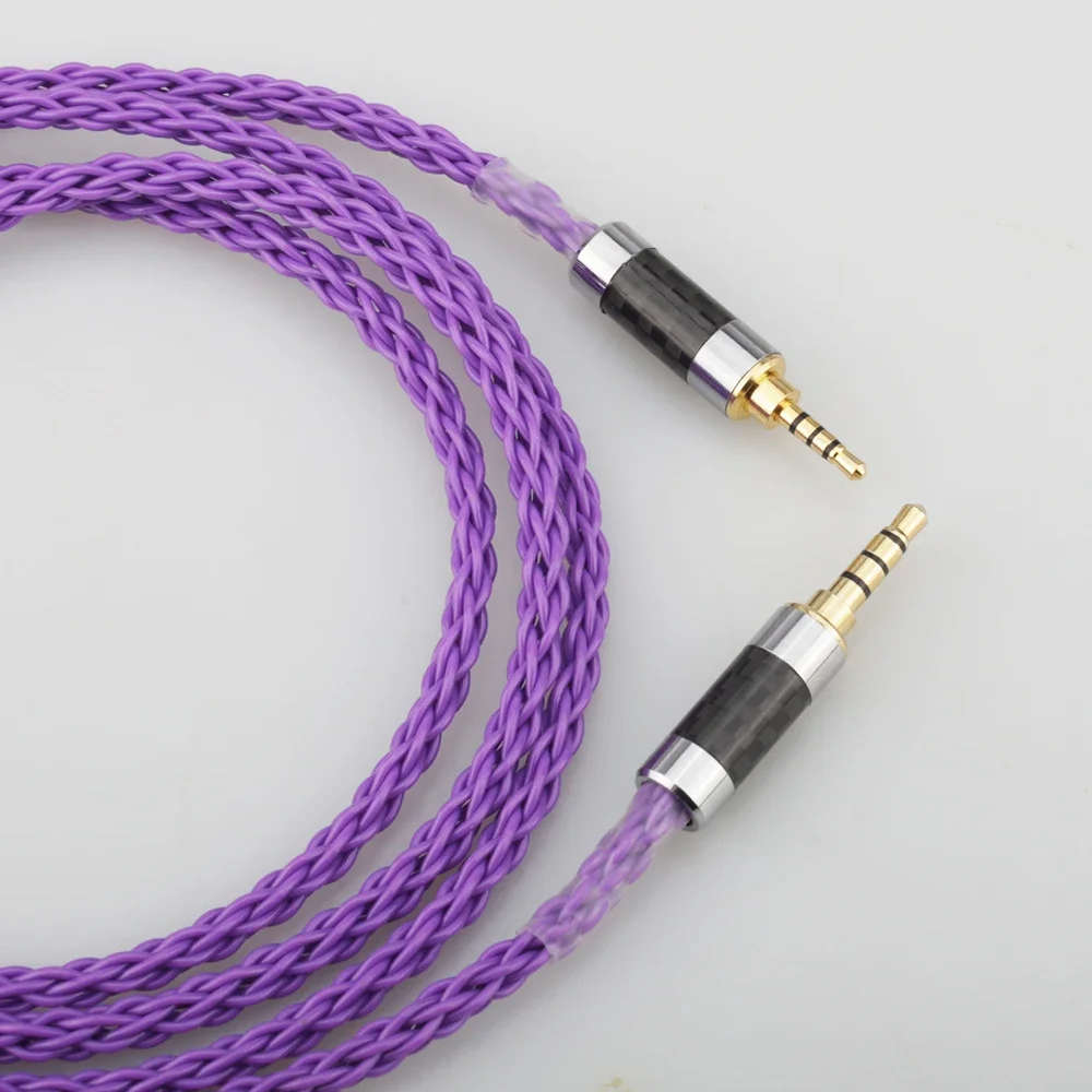 HIFI 4pin XLR ذكر 2.5 مللي متر/4.4 مللي متر متوازن سماعة ترقية كابل ل Fostex T60RP T20RP T40RPmkII T50RP 3.5 مللي متر سماعات متوازنة