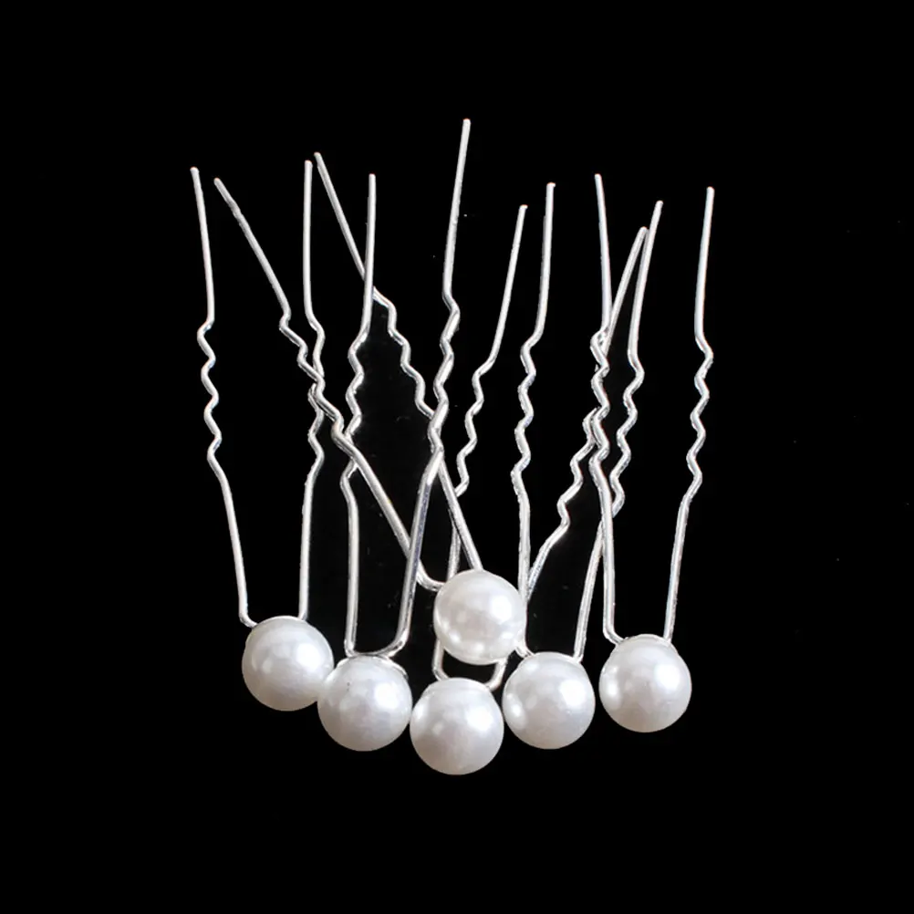 

20pcs Hairpin Women Pearl Hair Stick Accessories Fashionable Hair Wedding Party Daily Use Styling Tool