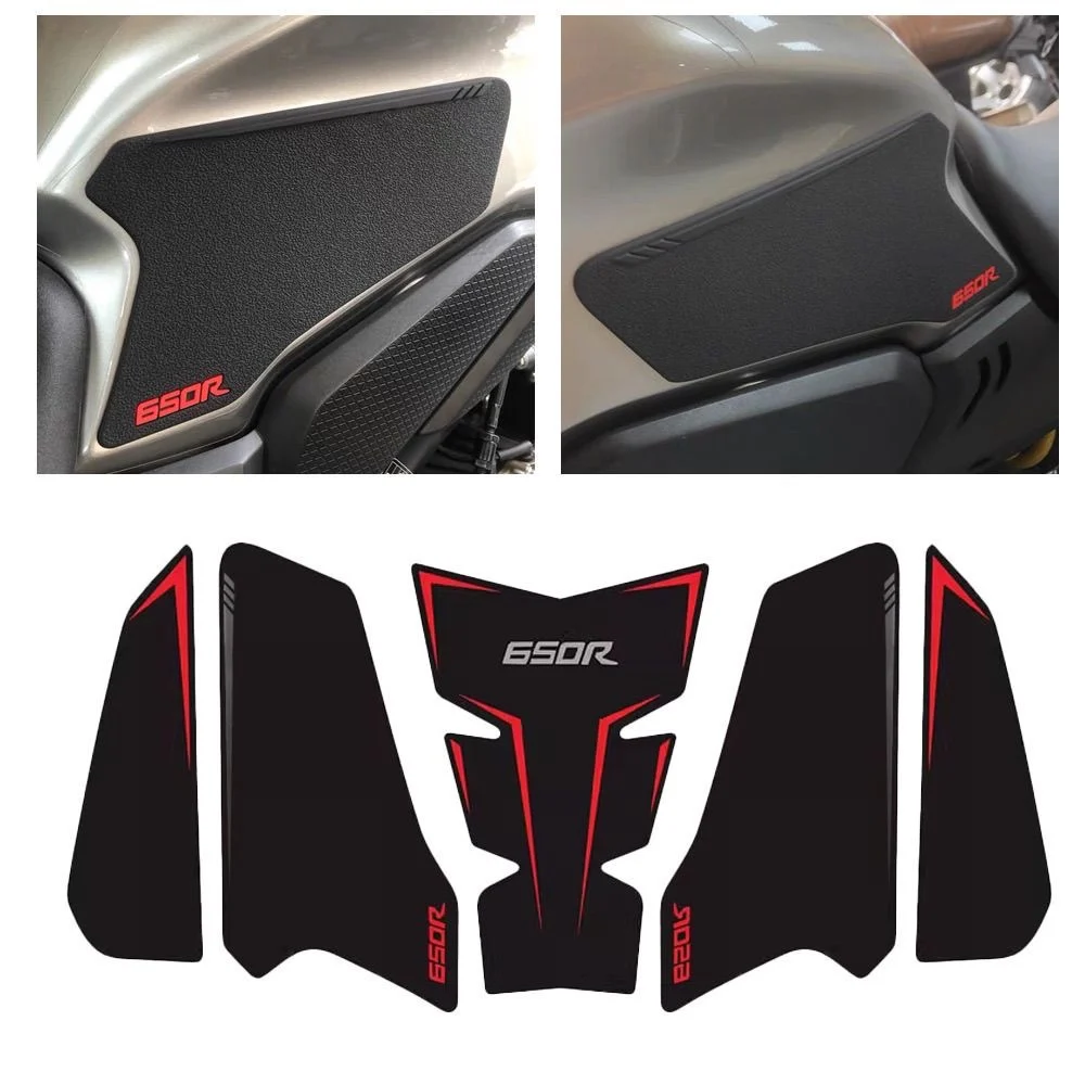 Motorcycle Fuel Tank Sticker, Rubber Decal for Honda CBR650R CB650R 2019-2024 Side Fuel Tank Pad Fuel Tank Pad Protector Decal