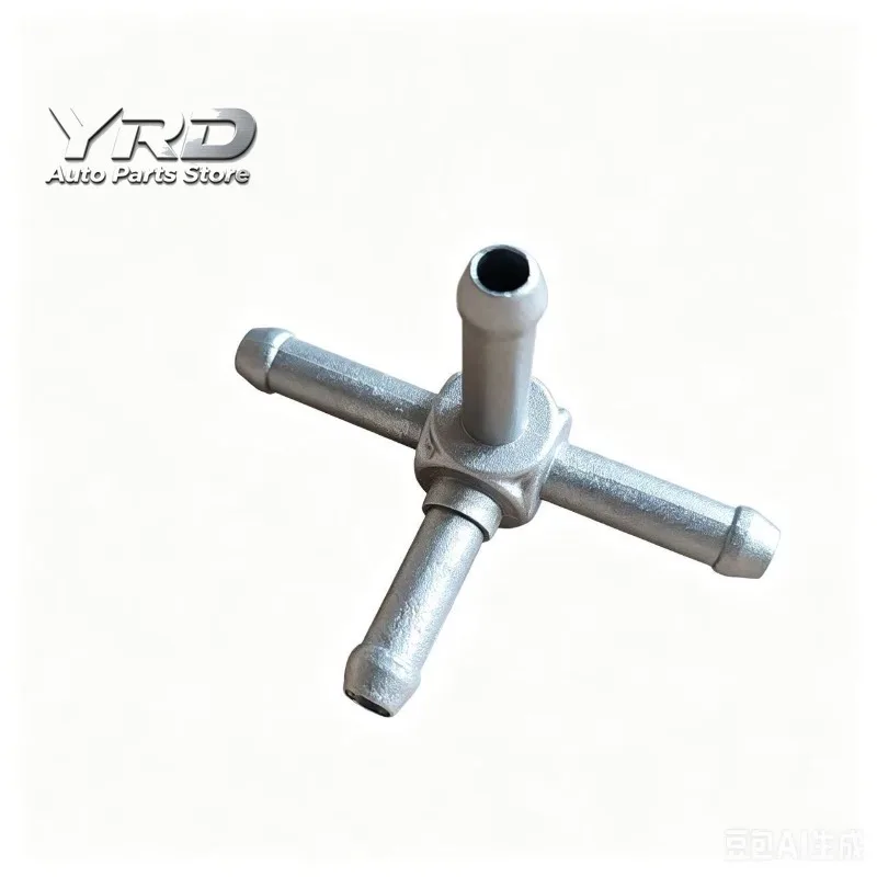 2PCS Coolant Hose Outlet Aluminum Filler Neck T Heater Pipe for For A3 S3 Sportback Limousine 2004-2008 OEM 6Q0121619