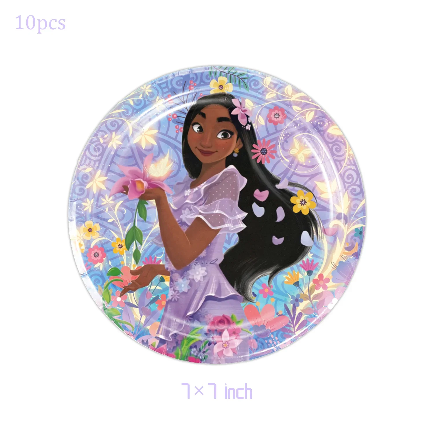 Disney Encanto Charm Isabella Girl Birthday Party Decoration Mirabel Balloon Tablecloth Plates Cups Baby Shower Party Supplies