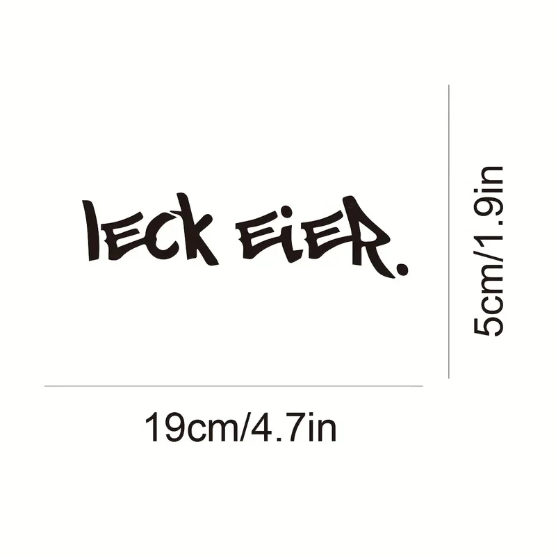 1PC LE EIER Motorcycle Stickers Waterproof Durable for Fuel Tank Scooter Car Window Bumper Self-adhesive Vinyl Decals