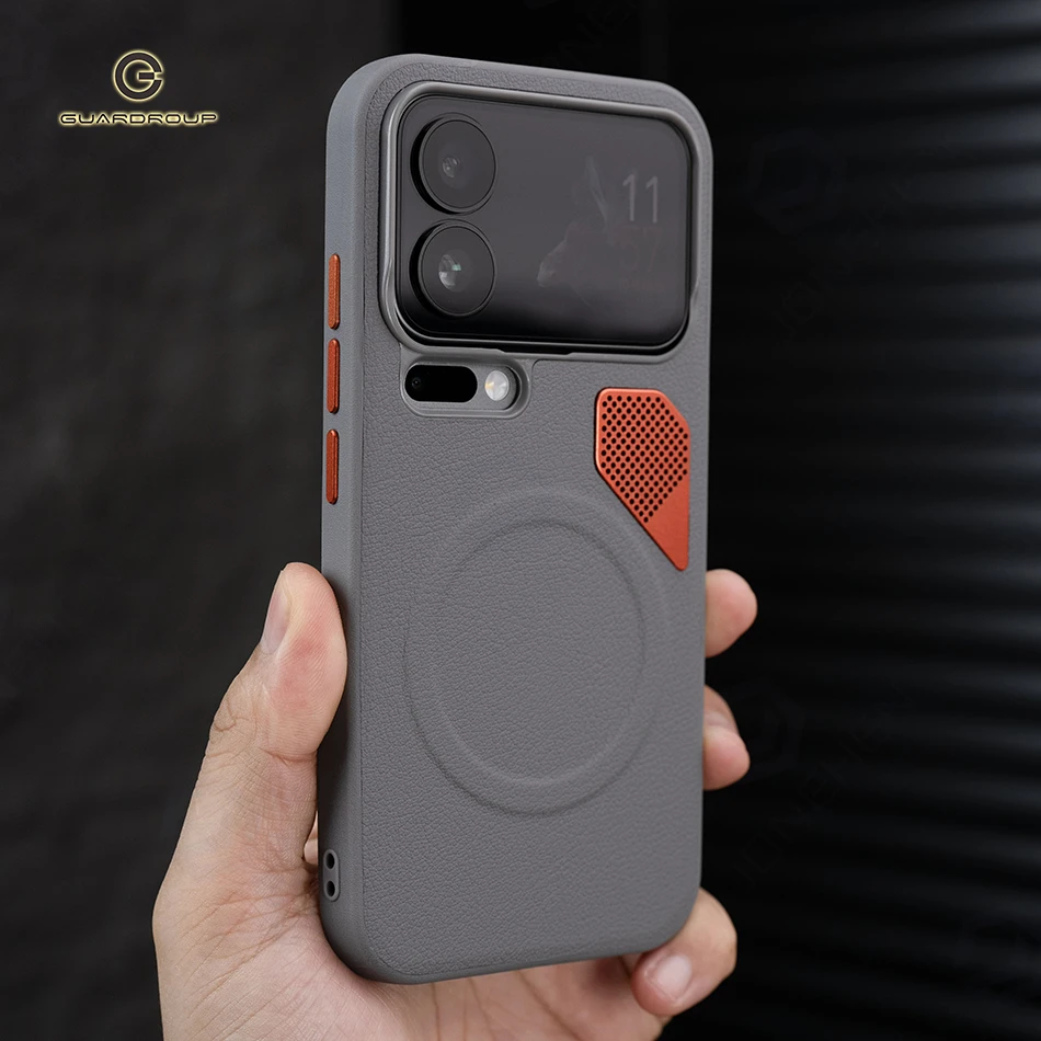 Funda Magnética de Cuero PU para Xiaomi Mi 14, 15 Ultra, 17 Pro Max, Mi15, con Disipación de Calor y Cubierta de Aleación para Lente, Compatible con Magsafe