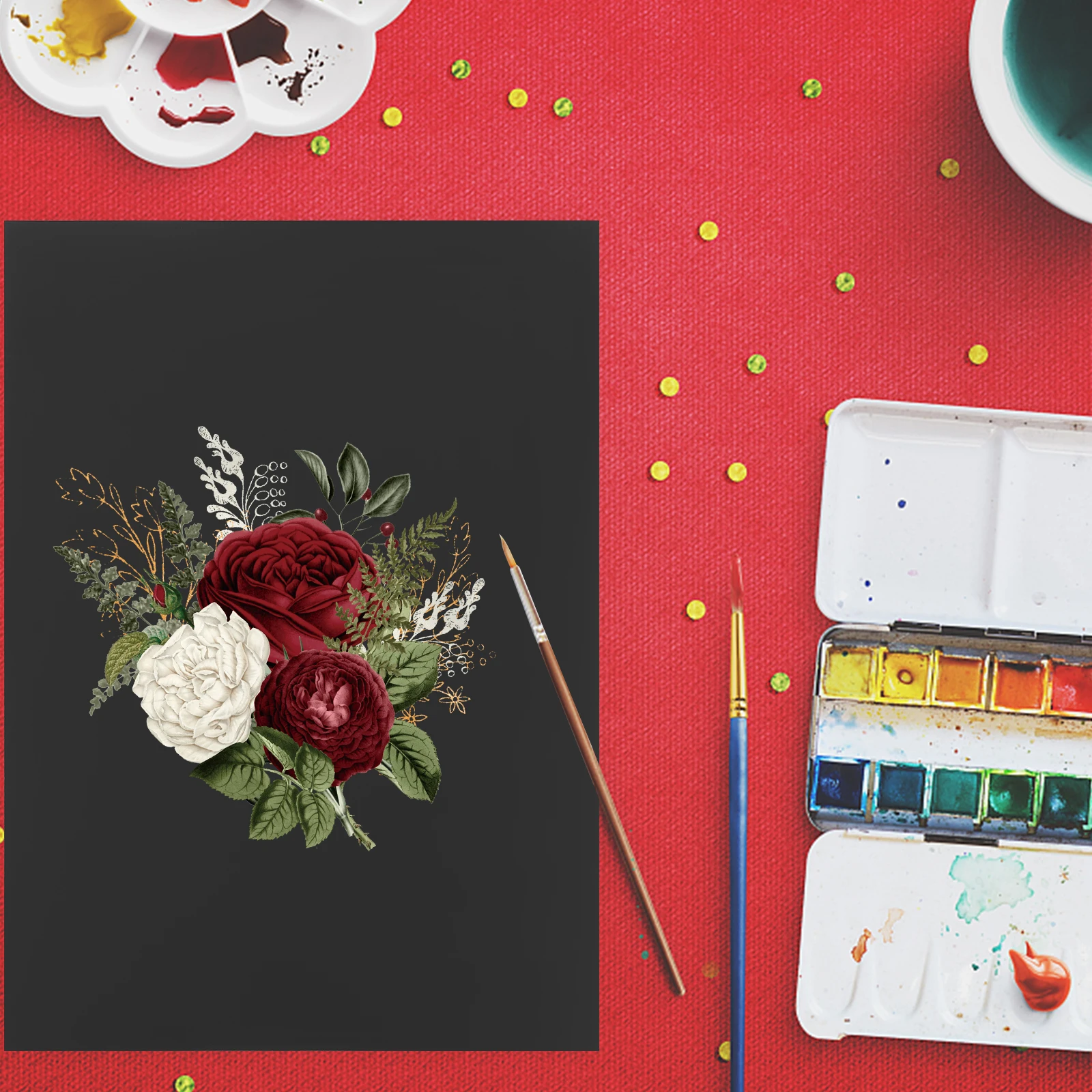 

20 Sheets Black Card Paper Sturdy DIY Painting Craft Paper Handmade Origami Material for Classroom Workshop Black A4 Card