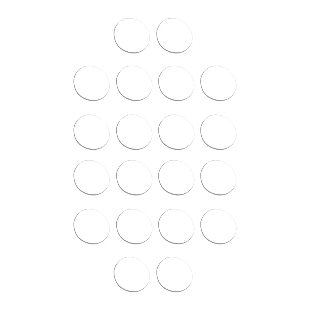 20 шт. резиновые подушечки, экологически чистые, прозрачные, для мебельной фурнитуры, амортизирующие буферные подушечки, стеклянные защитные подушечки