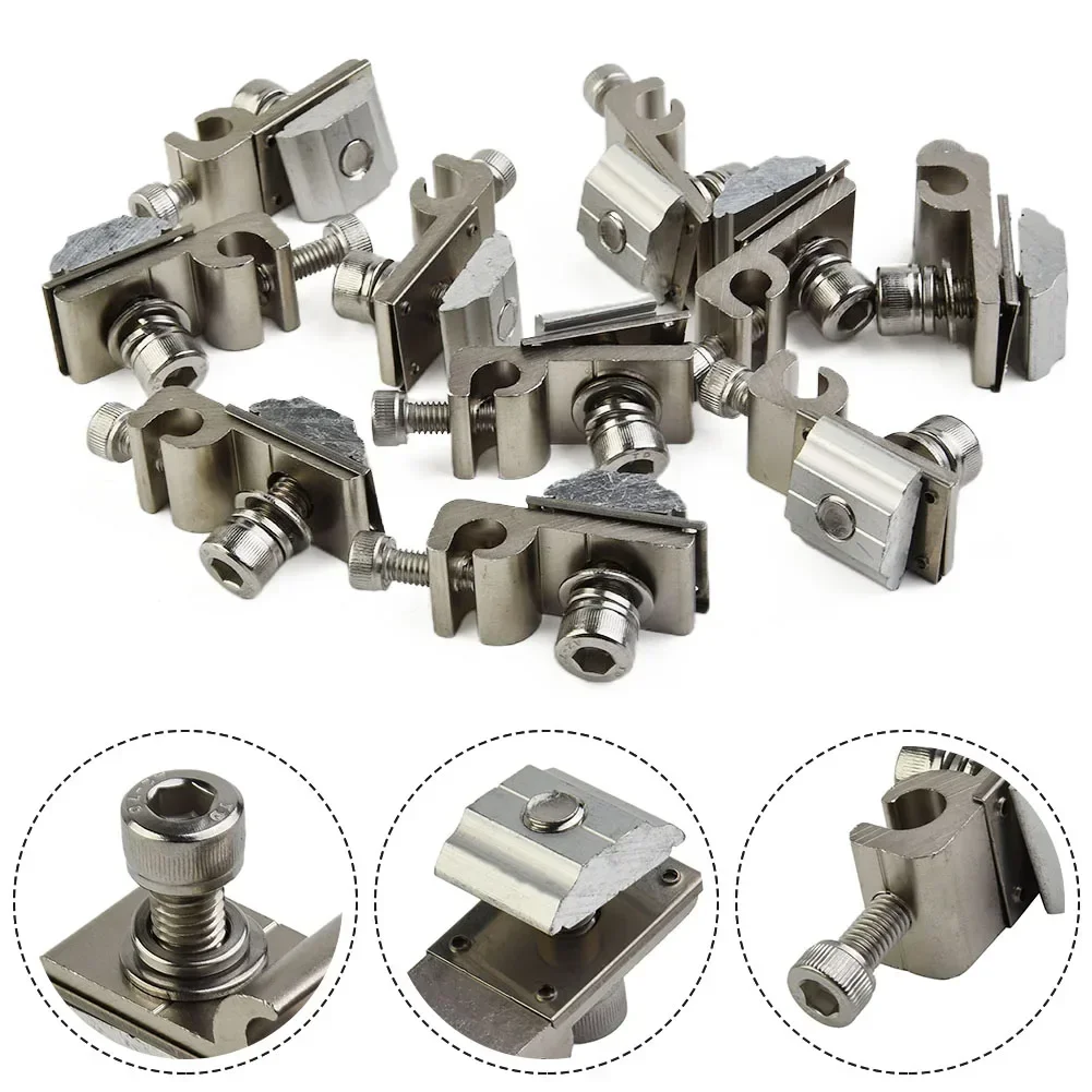 Solar Panel Mounted Grounding Clip Solar PV Mounting System Ground Lug Standard Grounding Clip Buckle Terminal Bracket