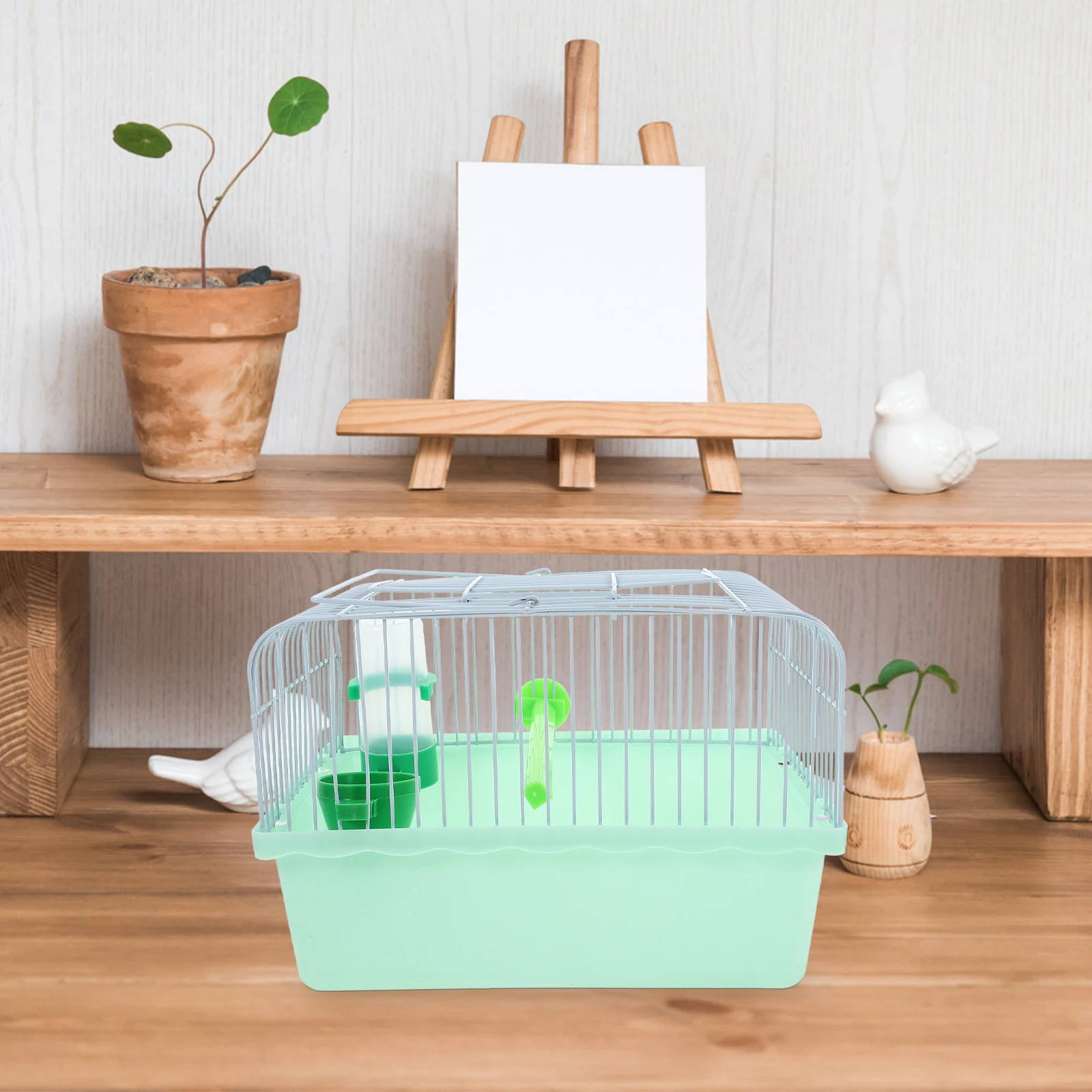 

Portable Bird For Travel Sturdy Macaw Spacious Parrot Carrier Durable Abs Iron Material Lovebird Cockatiel Budgie Cage Small Pet