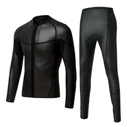 Chaqueta de triatlón smootskin, traje de neopreno superior con cremallera frontal y pantalones, protector solar para surf