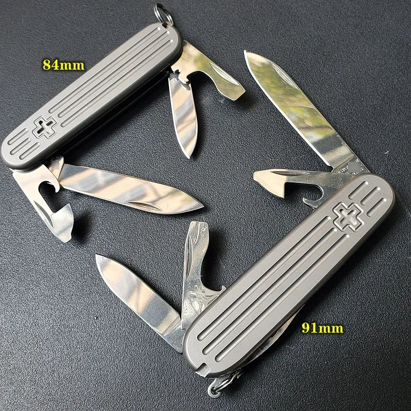 

EDC Titanium Alloy Scale Folding Knife Hollow Paper Cutting Art Blade Cutting Knife Unpacking Camping Pocket Outdoor Tools