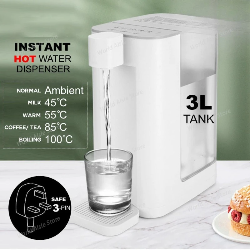 110V Smart Touch Instant Hot Water Dispenser 3s Fast Heating Temperature Adjustable Desktop Mini Thermostatic Tea Maker Machine