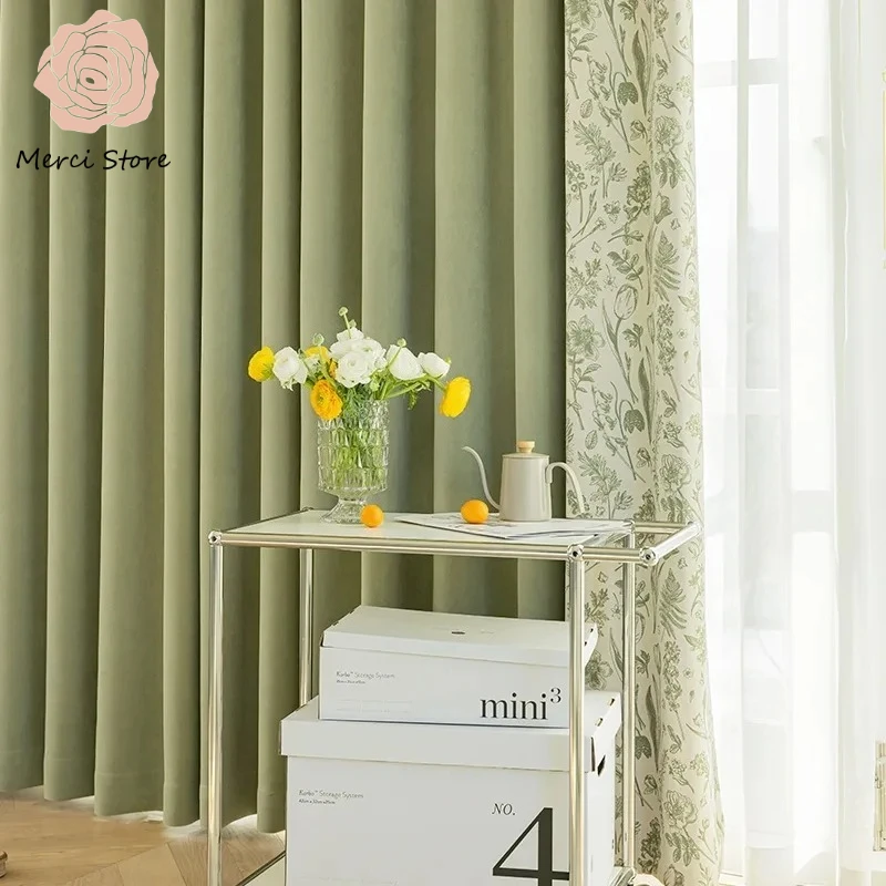 

Luxury Modern High Blackout Curtains for Living Room Bedroom Elegant Custom Drapes Thermal Insulated Home Decor