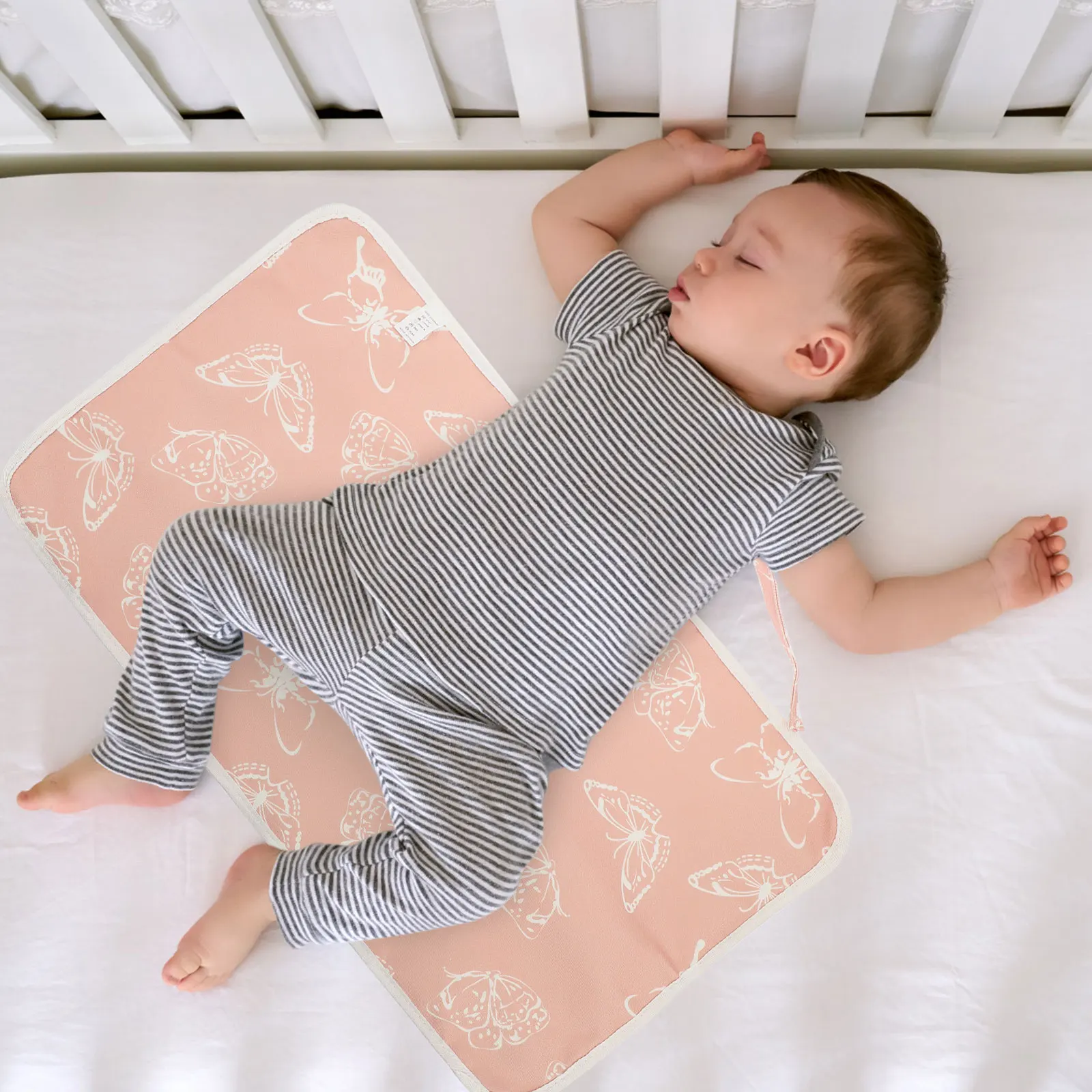

Portable Baby Changing Pad Diaper Mat Washable Reusable Tpu Waterproof Layer Travel Toddler Practical Easy