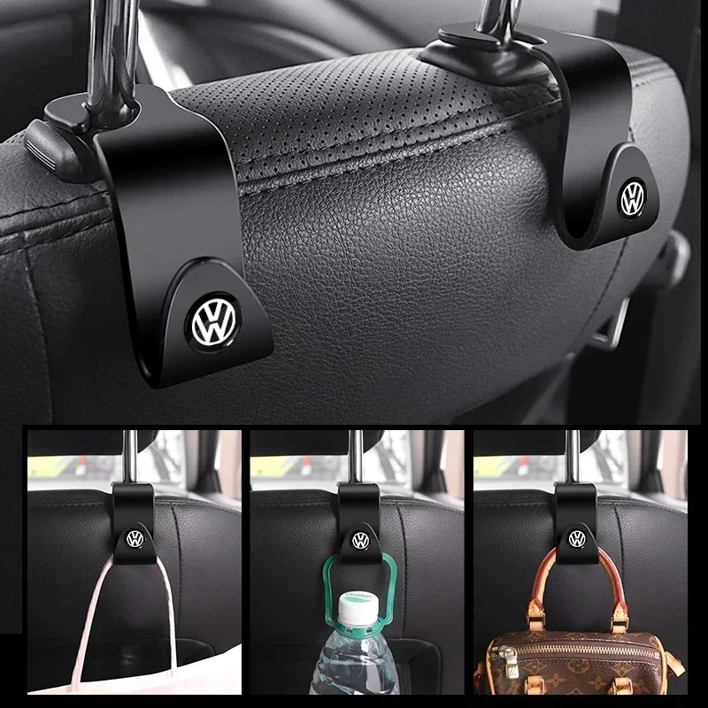 

2Pcs ABS Car Styling Seat Back Hooks Accessories For VW GTI Polo Golf Passat Tiguan Arteon Touareg Taigo Caddy Jetta Beetle Shar