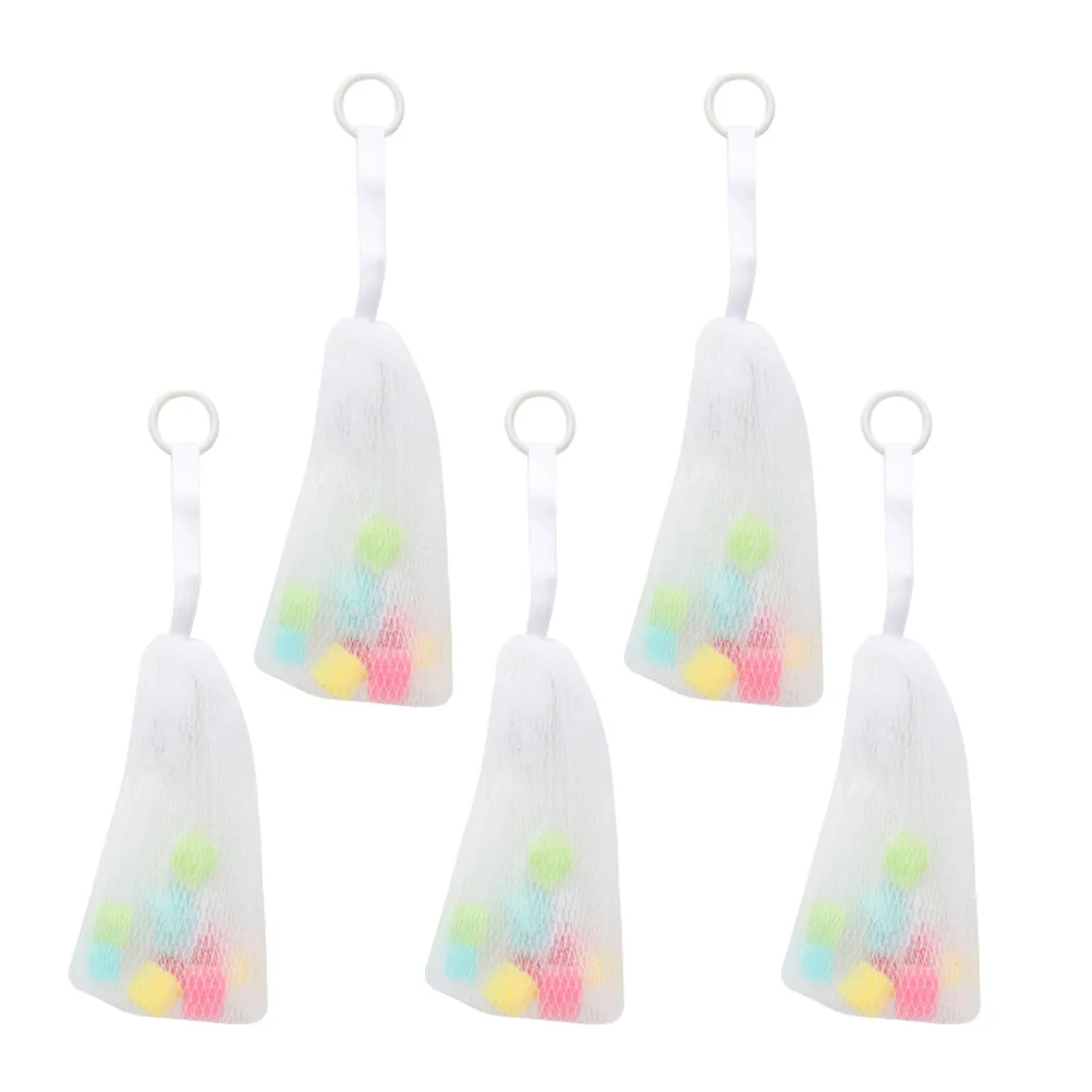 5 قطعة رغوة صافي كيس فقاعات للصابون كلنسر الإسفنج الحقيبة شنق دش ملحق صانع فقاعات للوجه اليدوية النفط الفاكهة #3