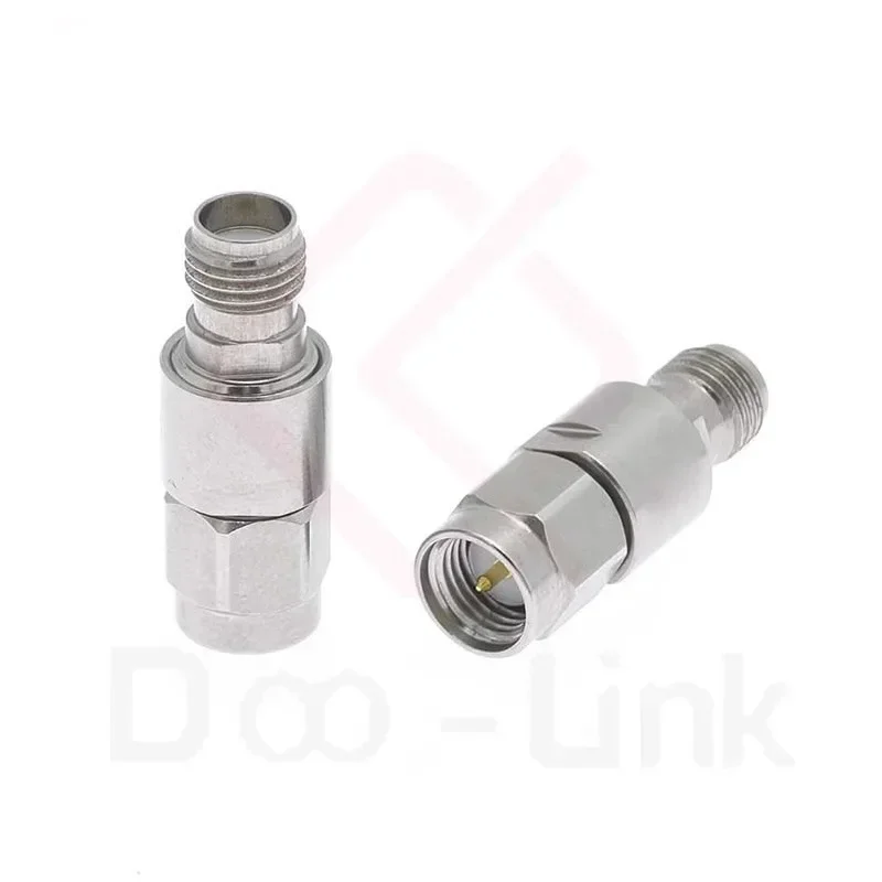 1pcs SMA coaxial fixed attenuator DC-6GHz 2W 1-60dB bidirectional attenuation male-female joint stainless steel