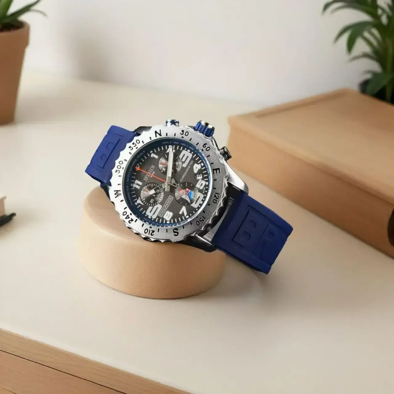 ​​2025 Luxury Men's Chronograph Watch, Quartz Movement, Date Display, AAA+ Grade, Sapphire Crystal, 100M Waterproof