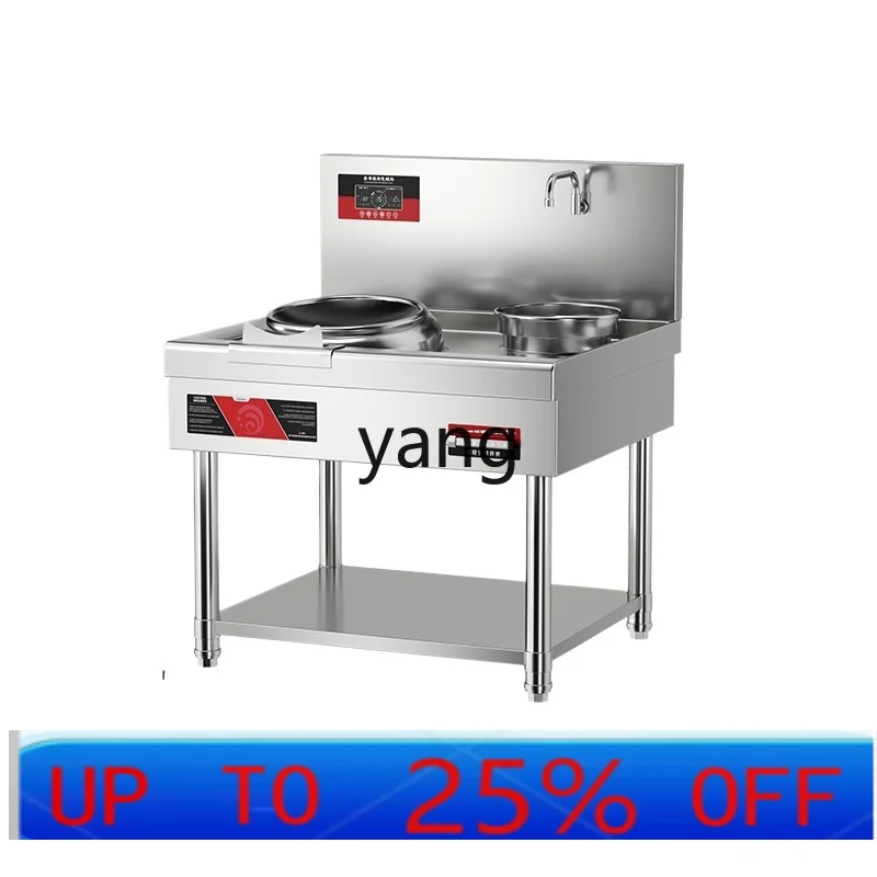 lhh  Commercial Induction Cooker 15kW Single and Double Head Electric Frying Oven Large Pot Burner