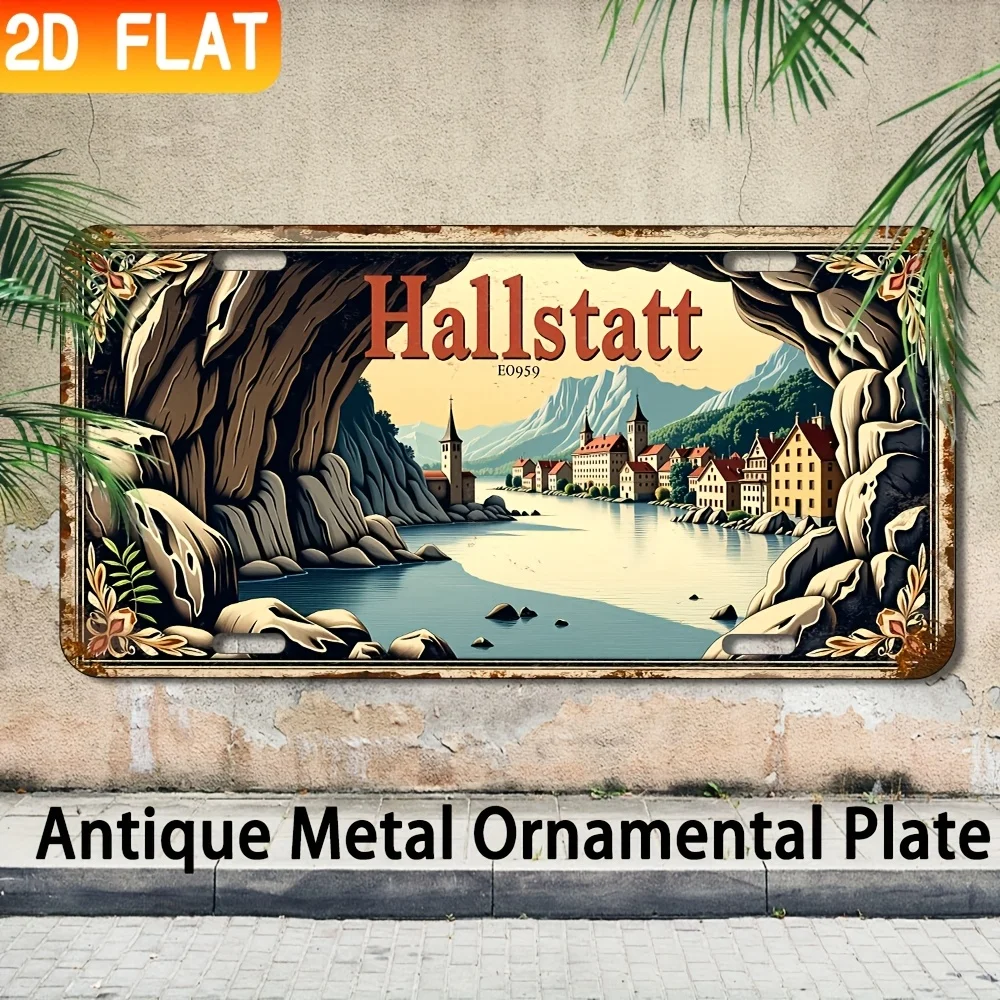 2D Flat-1pcVintage Metal Wall Decor Sign,Industrial Style Bar Cafe Restaurant Wall Decoration,Multifunctional Creative Home Sign
