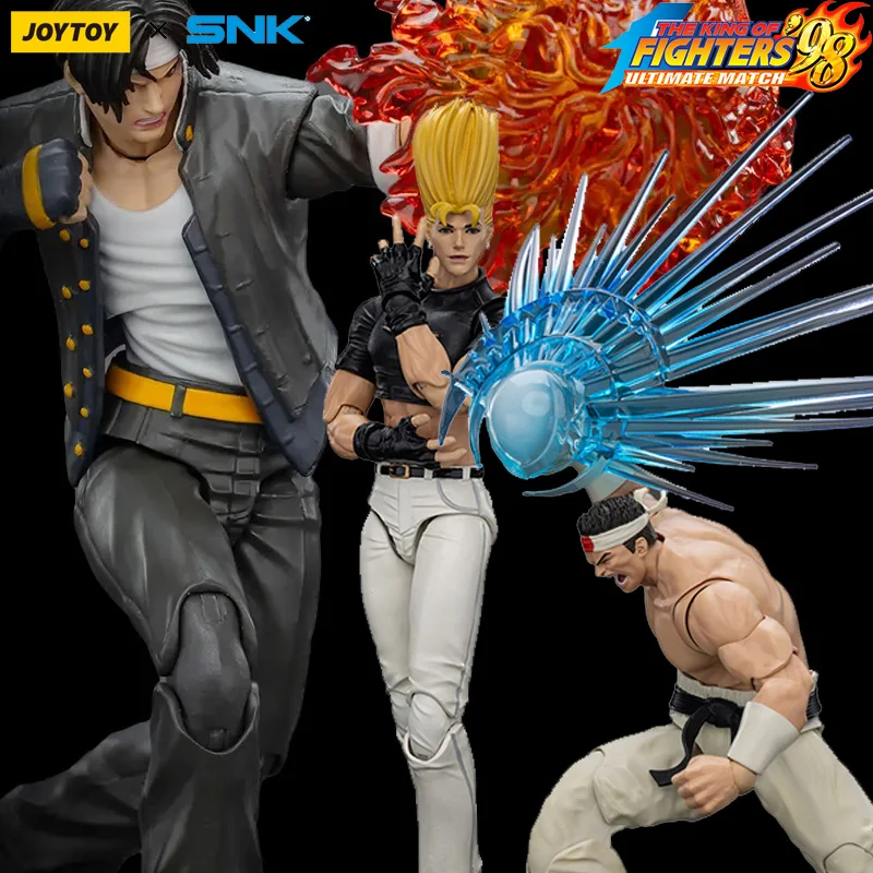 

JOYTOY SNK KOF 98UM Hero Team 1/18 Фигурки героев Kyo Kusanagi Doll Goro Daimon Модель Benimaru Nikaido Игра Аниме Мужчины Игрушки Подарки