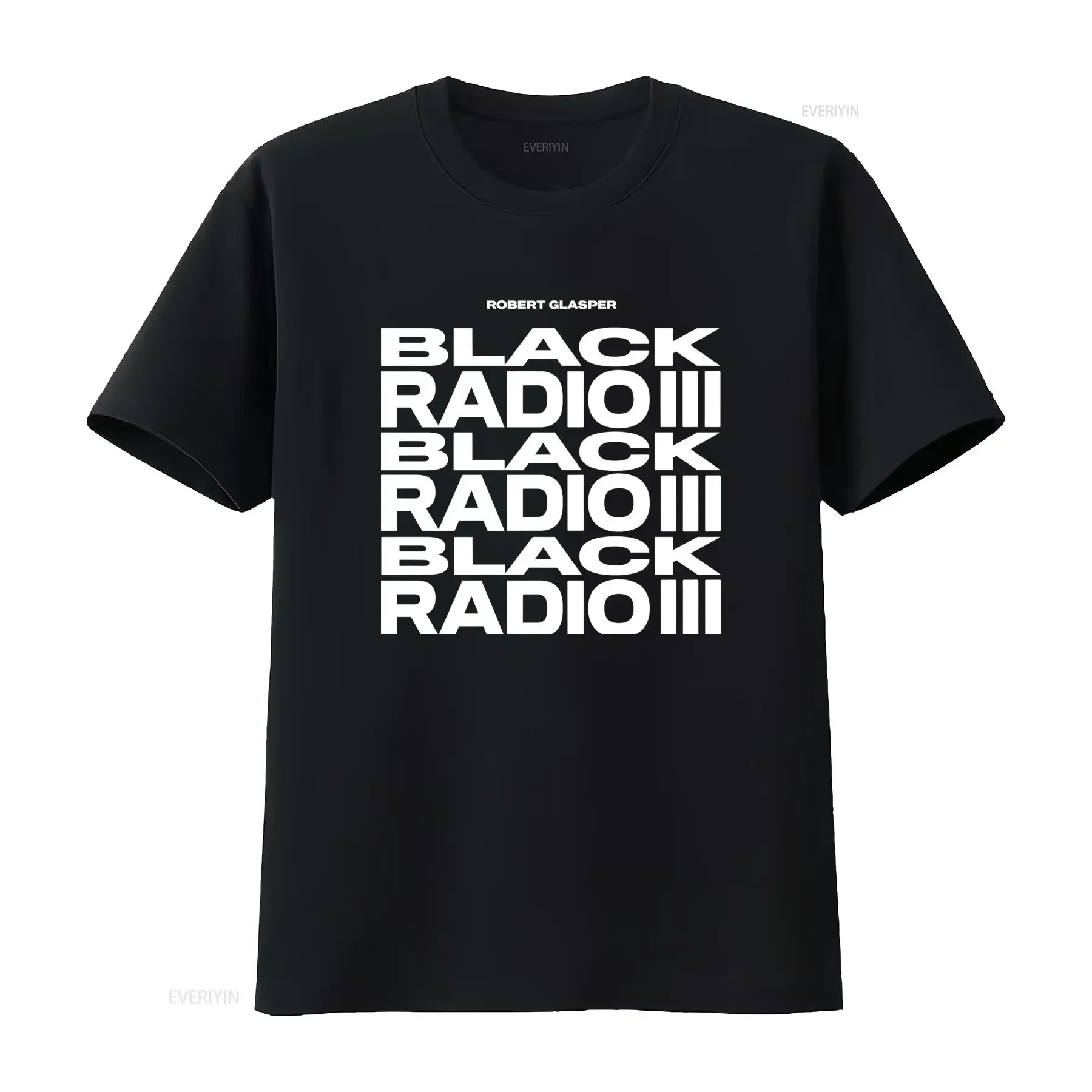 NWT Robert Glasper Black Radio T Shirt Stylish Design for Music Lovers vintage Washed Versatile Stretched Slightly Soft fashion