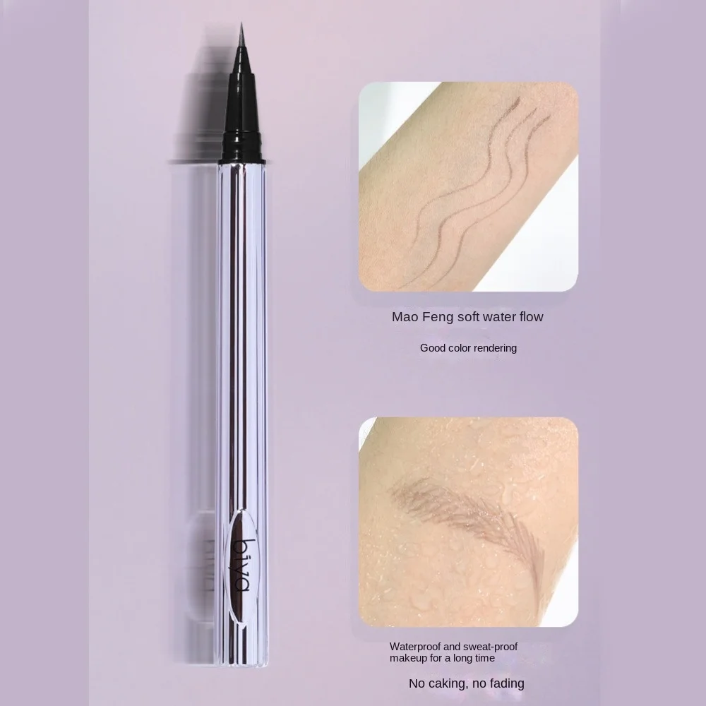 

Long Lasting Water Eyebrow Pencil Waterproof Easy To Grip Liquid Eyebrow Pen Sweat-Proof 0.01mm Ultra Thin Head
