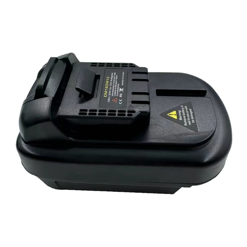 Converter adaptador de bateria para Dewalt Milwaukee, DM18DW12, 18V, bateria de lítio 20V para Dewalt substituição ferramenta