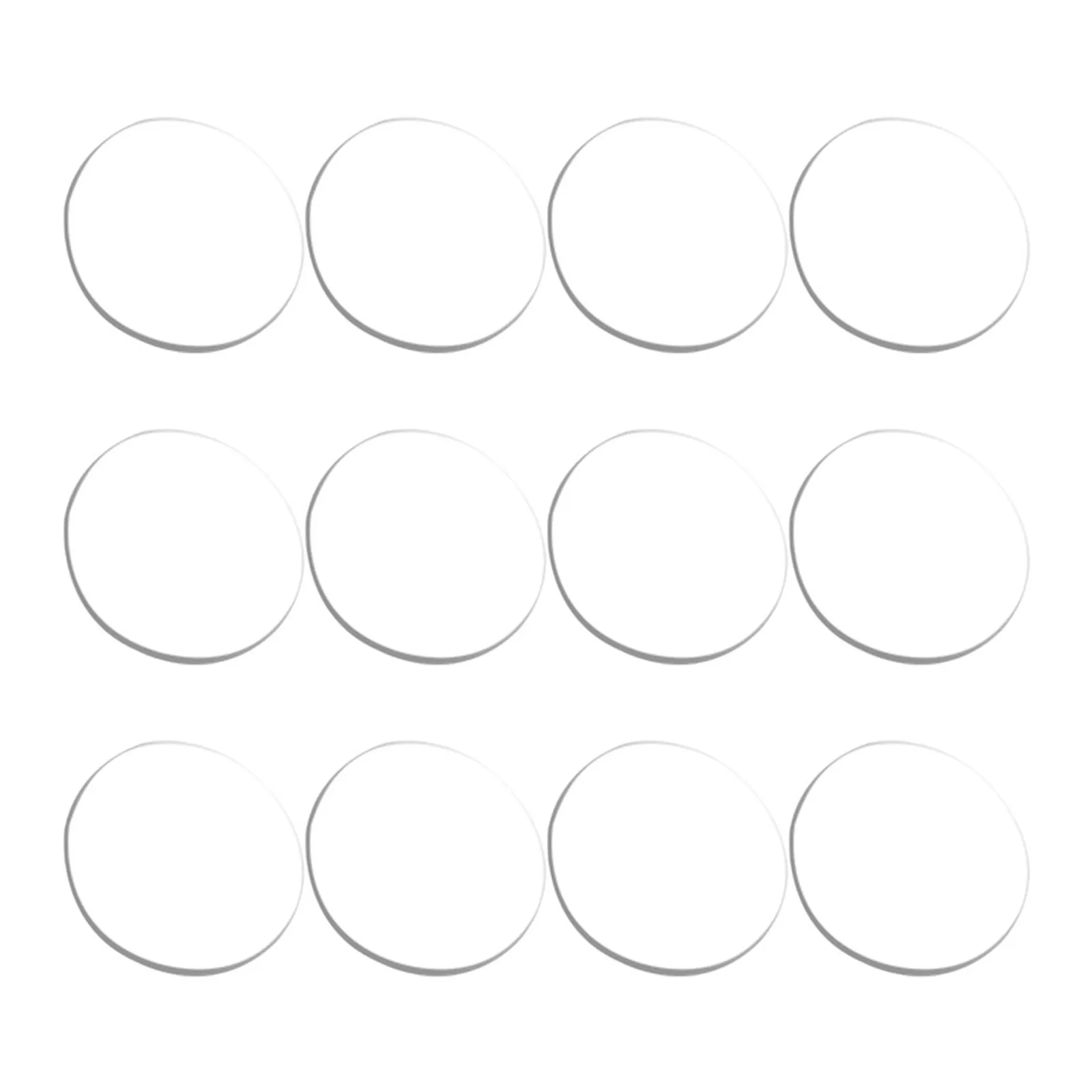 12Pcs Transparent PP Anti-Slip Bumper Pads with Strong Suction for Glass Tables Countertops Tabletops Clear Damper Pads Non-Skid