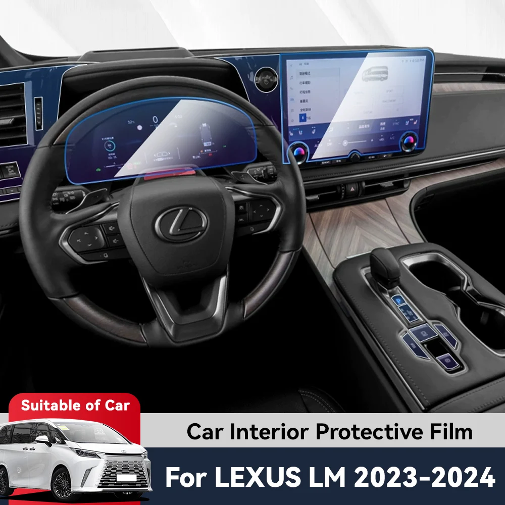 

Auto Central Control Screen TPU Navigation Anti Scratch interior Protection Film GPS Navigation For LEXUS LM 2023 2024