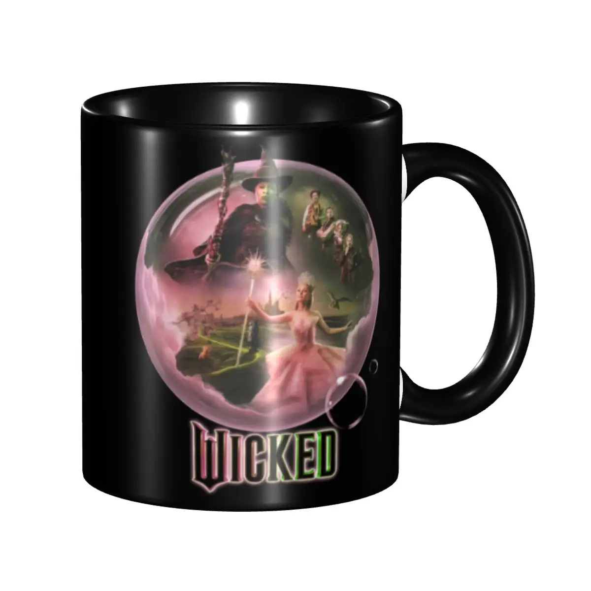 Customized Wickeds Musical Movie Coffee Mug DIY Ceramic Milk Tea Cups