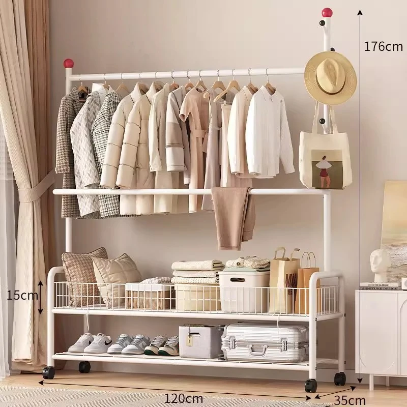 rf-Modern Trendy Coat Rack Bedroom Cheap Open Indoor Organizer Display Lounge Coat Racks Space Saving Arara De Roupa Furniture-