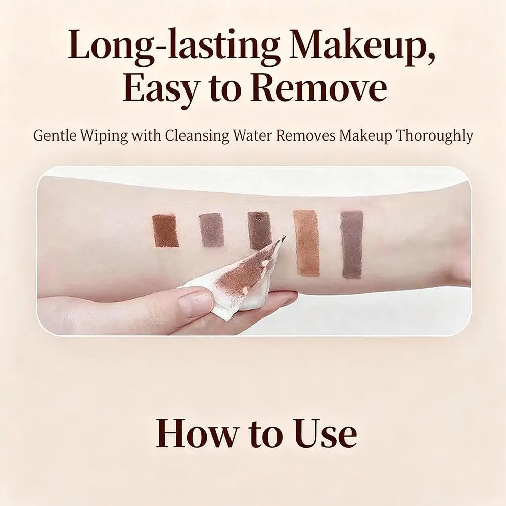 新しいナチュラルでウォータープルーフな眉毛、正確な塗布、優しく軽い質感、ブラシ付きアイブロウクリーム、母の日のギフト