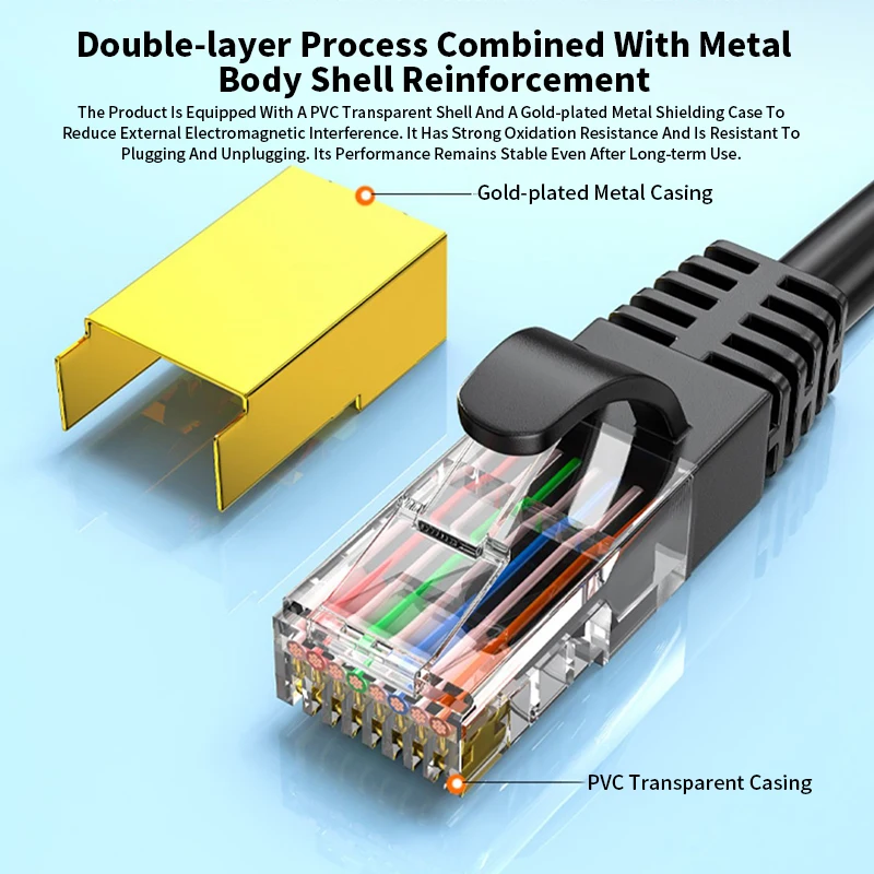 5G CAT8 RJ45 Ethernet Cable Elbow 90 Degree 10 Gigabit Network Wire Right Angle Universal Broadband Connection Line for Router