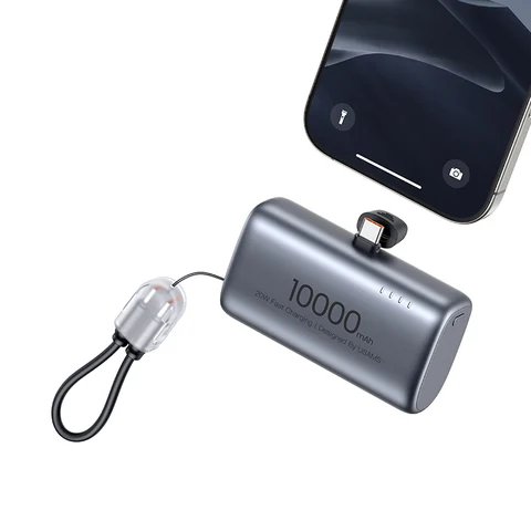 Внешний аккумулятор USAMS Power Bank 10000 мАч с быстрой зарядкой USB-C, мощный портативный повербанк для ноутбуков, Xiaomi 13, iPhone 14