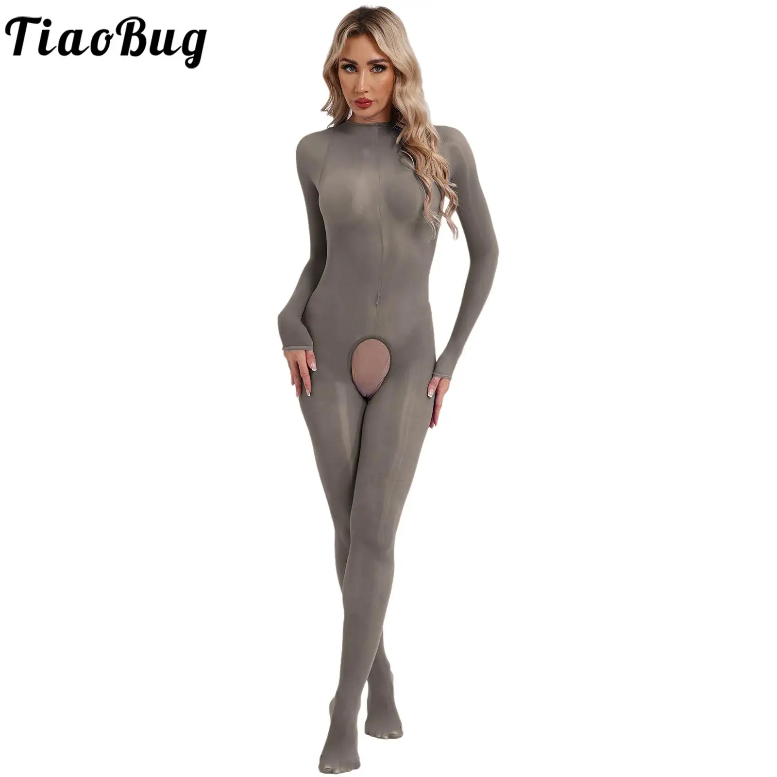 

Women's See Through One Piece Lingerie Open Crotch Butt Showing Unitard See Through Full-Body Stocking Bodysuit Nightwear