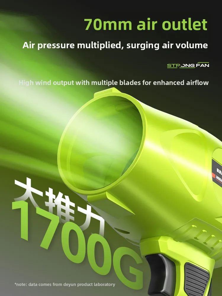 مروحة ليثيوم أيون صناعية عالية الطاقة، منفاخ قوي، منفاخ غبار، منفاخ ثلج.