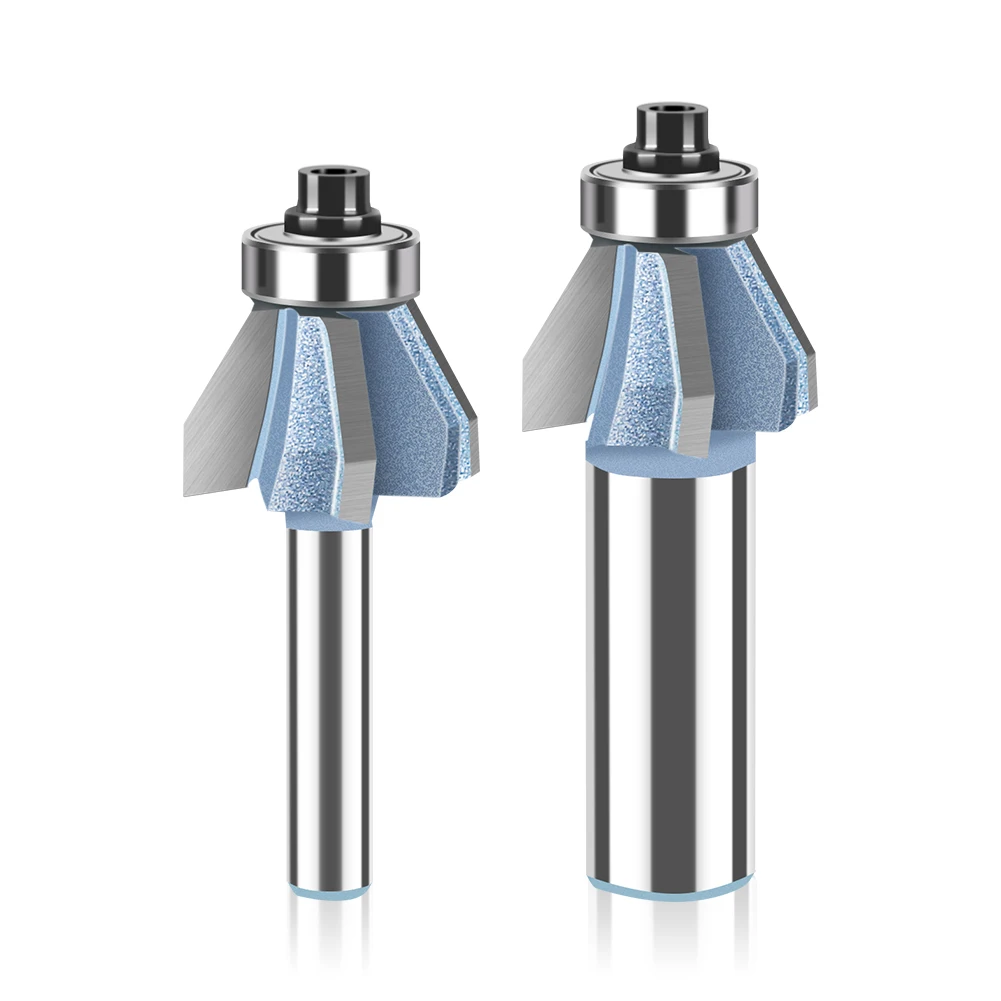 Imagem -05 - Chanfro Router Bit Bevel Edge Edging Fresa com Rolamento Superior Ferramenta de Corte de Madeira Ferramenta de Madeira 60 Graus z4