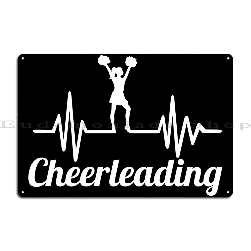 Cheerleading Metal Plaque Poster Living Room Garage Plaques Club Bar Personalized Mural Tin Sign Poster