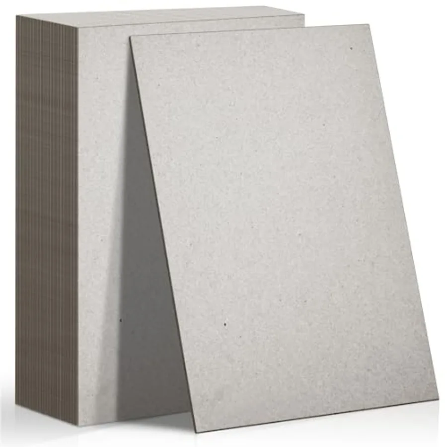 

Harloon 70 Pcs 70 Pt 8.5 x 11 x 0.078 Inches Book Board for Binding Thickness Chipboard Sheets Kraft Heavy Duty for Arts and Cr