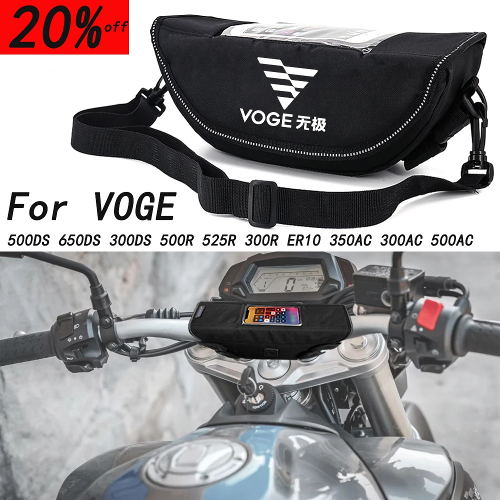 

For VOGE 500DS 650DS 300DS 500R 525R 300R ER10 350AC Motorcycle accessory Waterproof And Dustproof Handlebar Storage Bag