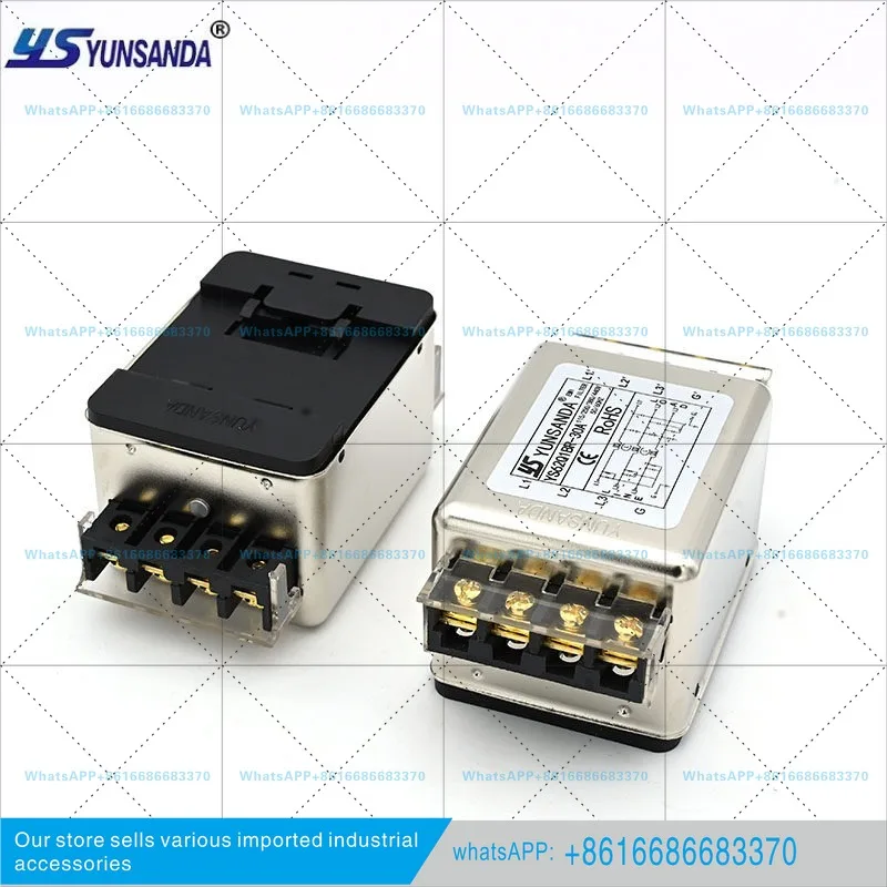 Three-phase AC power filter 380v purifier isolator EMI high performance anti-interference