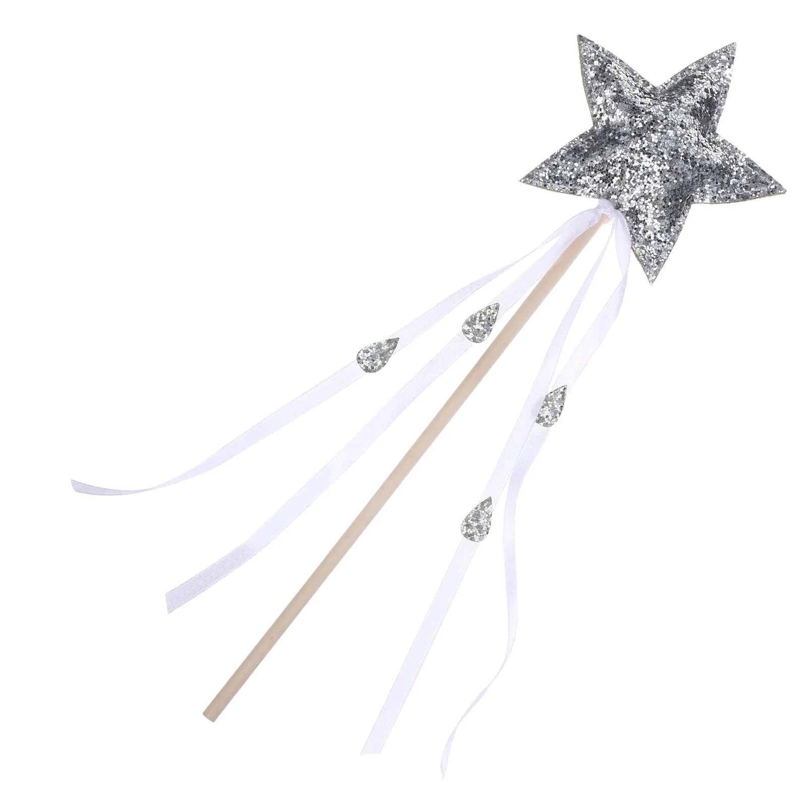 

Звездная Фея Палочка Ткань Деревянная Легкая Лента Декоративная Косплей Вечеринка Сценическое Представление Сказочные Палочки Подарочная Звездная Палочка