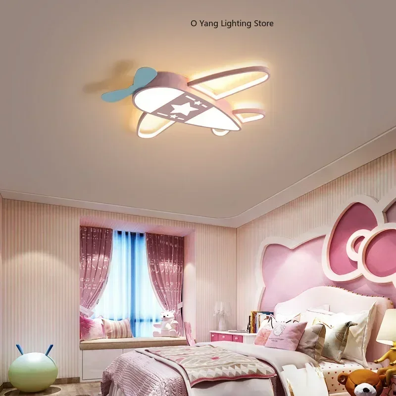 

Modern Creative LED Ceiling Light Children's Cartoon Airplane Light Baby Room Bedroom Room Decoration Indoor Lighting Fixtures