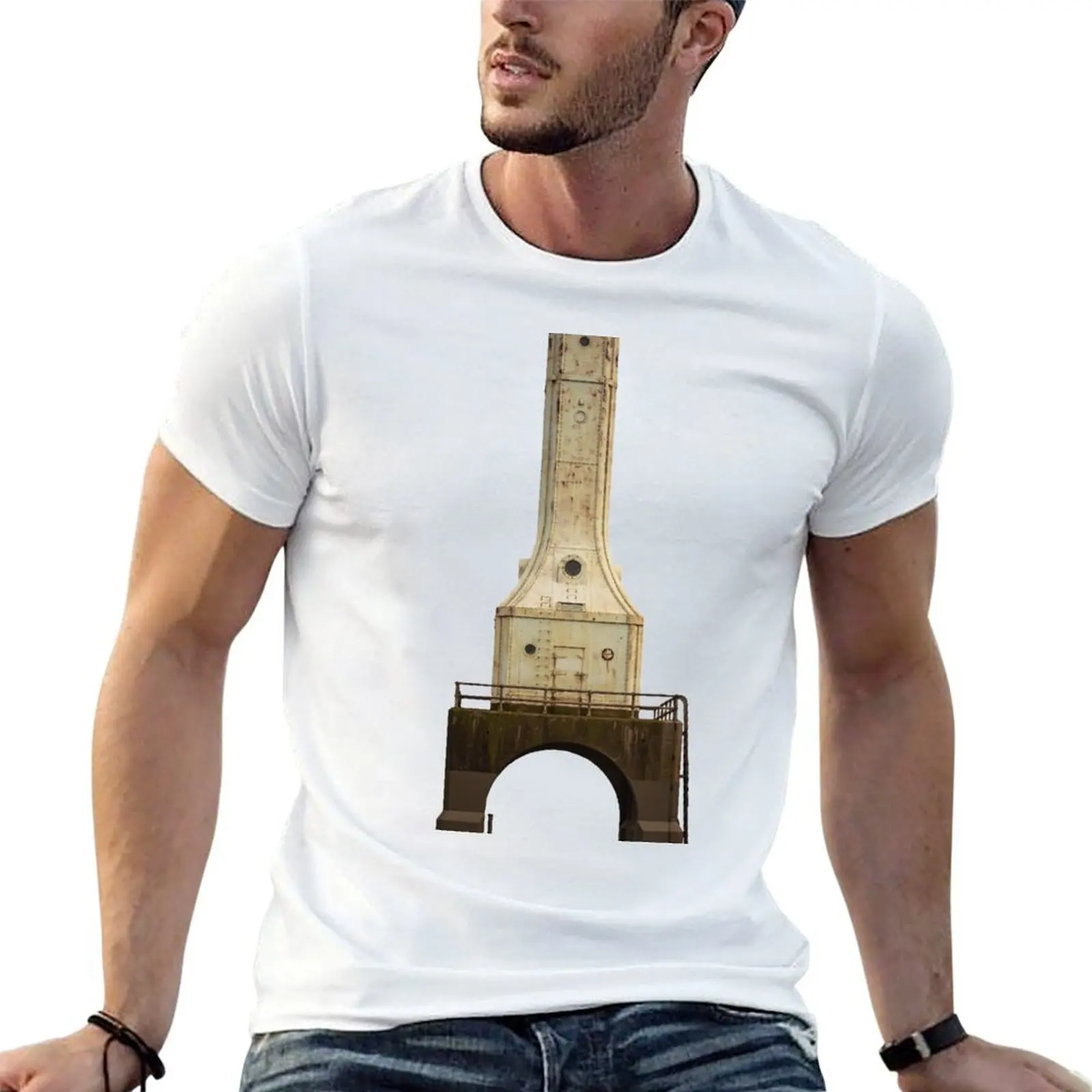 Футболка Port Washington Breakwater Lighthouse, базовая дышащая однотонная футболка